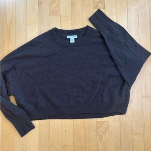 Athleta Women's brown cashmere Crew Neck Sweater